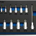Capri Tools XZN Triple Square Bit Socket Set, 11-Piece (XZN Bit Set/Master)