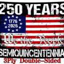 3 Ply 250 Year American Anniversary Flag 250th Anniversary Usa Flag Patriotic 4th of July We The People 1776 Flags for Outside 3x5 Ft 4th of July Memorial Flag Outdoor House Decorations Banner
