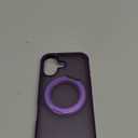 Phone case Compatible with iPhone 17 Case with Invisible Magnetic O-Ring Stand Military-Grade Translucent Phone Case for iPhone 17 6.3" [Compatible with Mag-Safe][Great Grip Feeling], Purple