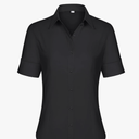 Hotouch Short Sleeve Button Dress Shirts for Women Cotton Button Down Shirts for Women Slim Fit Blouse Top 3/4 Sleeve Size M