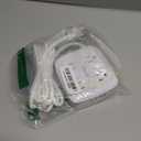 10 Ft Surge Protector Power Strip - YISHU 3 Side Outlet Extender with 8 Widely AC Outlets and 4 USB Ports, 10 Feet Extension Cord with Flat Plug, Wall Mount Desk USB Charging Station, ETL,White