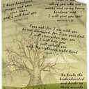 AMITAYUS Tree Healing Scripture Bible Verse Fleece Throw Sympathy Prayer Blanket Religious Christian Inspirational Gifts for Women Friends - 60''x80''