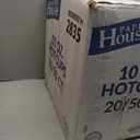 Hot Cups, White Paper, 10oz, Case of 1000 (20 packs x 50), Large
