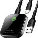 Carplay Wireless Adapter for Apple, 2024 Upgrade Stable Fast Connection for Converts Wired to Wireless Dongle, Plug & Play Carplay for Cars from 2017+ & for iPhone iOS 10+