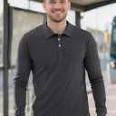 Men's Long Sleeve Polo Shirts for Men, Casual & Work Golf Polo Shirts with Split Hem,Stylish Collared Shirt (M)