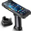 Tera Android 13 Barcode Scanner PDA: with Pistol Grip Charge Cradle Wi-Fi 6 Qualcomm CPU SE4710 Zebra Scanner Data Terminial 5.5 Full Touch Screen IP65 Rugged 4G GPS BT for WMS Management P166GC