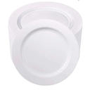 100PCS White Plastic Plates-10.25inch Disposable Dinner Plates-Premium Party&Wedding Plates