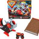 Monster Jam, Official Bakugan Dragonoid Stunt Dial Playset with Exclusive 1:64 Scale Dragonoid Die-Cast Monster Truck