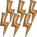 3 x 6Pcs Leopard Cheetah Lightling Bolt Balloons/Cheetah Balloons for Bettye Party Decor/Bachelorette Party/Bridal Shower/Birthday/Booop Party Decoration, 3 inches x 20 inches x 44 inches