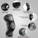 NEENCA Professional Knee Brace for Pain Relief, Medical Knee Support with Patella Pad & Side Stabilizers, Compression Knee Sleeve for Meniscus Tear, ACL, Joint Pain, Runner, Workout (Black, Medium)