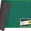 NEWBRAUG 24'' × 36'' Large Self Healing Gridded Rotary Cutting Mat, Big Double Sided 5-Ply Cutting board for Sewing, Quilting, Craft, Fabric & Scrapbooking(Green/Black)…