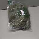 BGment Short Olive Linen Curtains 45 Inches Long for Windows, Dark Green Textured Drapes for Small Bedroom Living Room Office Rod Pocket and Back Tab Light Filtering, 2 Panel, 42 Inch Wide Each Panel