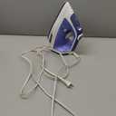 Hamilton Beach Steam Iron & Vertical Steamer for Clothes with Scratch-Resistant Durathon Soleplate, 8' Retractable Cord, 3-Way Auto Shutoff, Anti-Drip, 1500 Watts, Blue