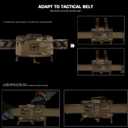 Compact MOLLE Trauma Pouch Quick Release IFAK Medical Pouch for Tactical Airsoft Combat Belt Vest Carrier