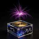 10 Cm Solid State Music Tesla Coil Artificial Lightning Desktop Toy For unisex-adult Electric Power Wireless Transmission Model Science Experiment Tool