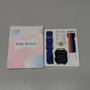 4G Kids Smart Watch for Boys Girls, Kid Watch Phone Ages 4-12 with Call, GPS, SOS, Video Call, Games, Camera, Alarm, Touchscreen Smartwatch for Children Birthday Gift (Includes SIM Card),Navy Blue