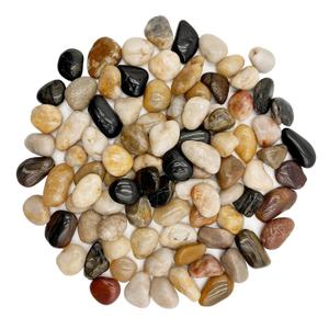 12 lb River Rocks Pebbles for Indoor Plants 3/8-1 Inch Natural Aquarium Gravel Decorative Fish Tank Rocks Garden Landscaping Decor