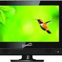 Supersonic SC-1312 13.3-Inch ELED FHD TV with Built-in DVD Player, HDMI, USB, SD, 1080p, Dual Tuners, Multi-Language OSD and AC/DC Compatibility - Perfect RV & Kitchen TV