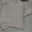 NICETOWN Kitchen Curtains for Decoration, Thermal Insulated Grommet Room Darkening Draperies/Panels for Laundry (Natural, 2 Panels, W42 x L68 inches)