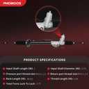 PHOBOOS Hydraulic Power Steering Rack and Pinion Assembly Compatible with Infiniti FX35/FX45 2004-2008 3.5L/4.5L, New Unit, Leak Resistance, Direct Fit, Ref. 26-3031