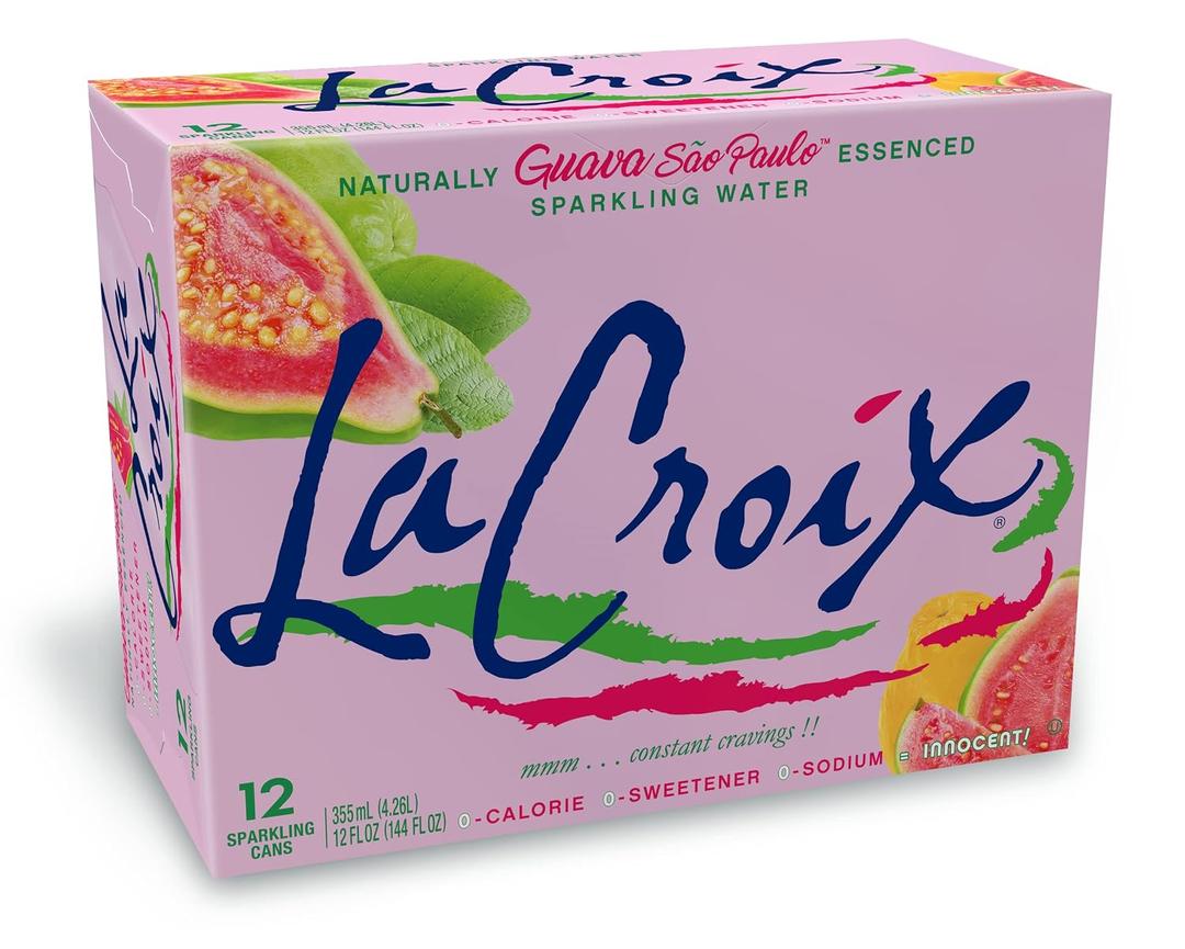 La Croix Sparkling Water, Guava Sao Paulo, 12 Fl Oz (pack of 12), BBD 05/14/2027