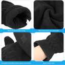OZERO Winter Gloves Fingerless Convertible Mittens Thermal Polar Fleece Insulated Lining Windproof Warm for Men Women (M)