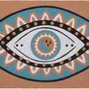 Folkulture Welcome Matt Outdoor | 16 x 28 Evil Eye Decor Mat for Front Door Mat Outside Entrance | Eco Friendly | Welcome-Mats Cute | Coir Door Mats | Outdoor Decor for Home | Durable & Anti Slip
