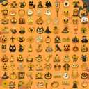 3 x 200 PCS Halloween Stickers, Pumpkin Sticker, Non-Repeating Vinyl Waterproof Holiday Party Stickers for Kids & Adults, Halloween Party Favors, Trick or Treat Crafts & Gifts