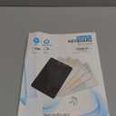 Thanice Wireless Keyboard with Touchpad, Ultra-Slim Portable Rechargeable Bluetooth Keyboard, Ipad & Android Windows Device Compatible (White)