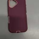 I-HONVA for iPhone 17 Case Shockproof Dust/Drop Proof 3-Layer Full Body Protection [Without Screen Protector] Rugged Heavy Duty Cover Case for Apple iPhone 17 6.3" 2025,Purple/Pink