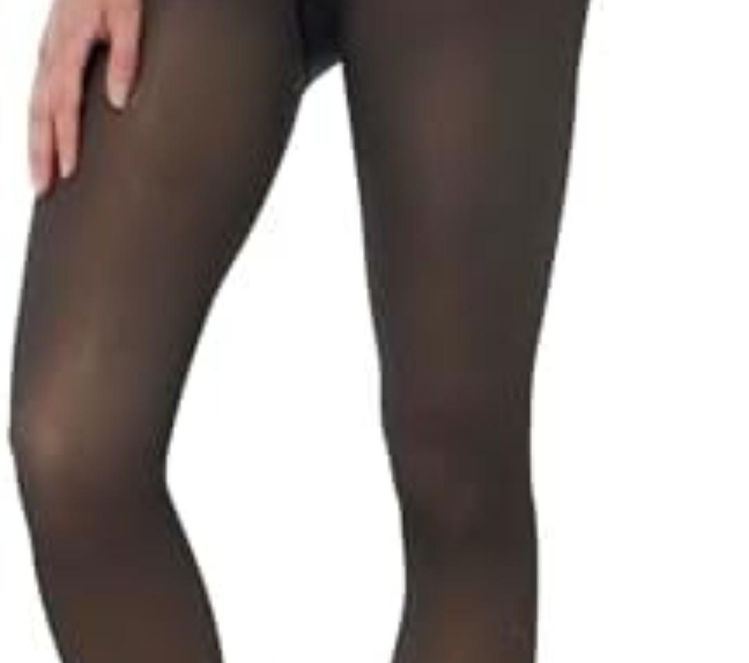EXQUISLIFE Fleece Lined Tights Sheer Women - Fake Translucent Warm Pantyhose Leggings Sheer Thick Tights, for Winter Regular Medium