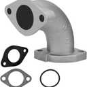 HIAORS 26mm Intake Manifold Compatible with 110cc Lifan 125cc Engine VM22 Carburetor XR50 CRF70 TaoTao 140cc KLX SSR Apollo Zongshen YX 150cc Motorcycle Pit Dirt Bike Parts 56-2 Inlet Gasket Silver