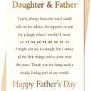 2 x Fathers Day Card, Funny Fathers Day Cards Gifts Decorations for Dad from Daughter, Happy Father's Day Card Gifts Ideas with Envelope, Heartfelt Dad Appreciation Cards from Daughter