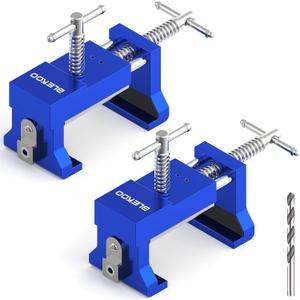 BLEKOO 2 Pack Cabinet Clamps for Installation, Solid Drilling Tool With Pilot Hole Guide