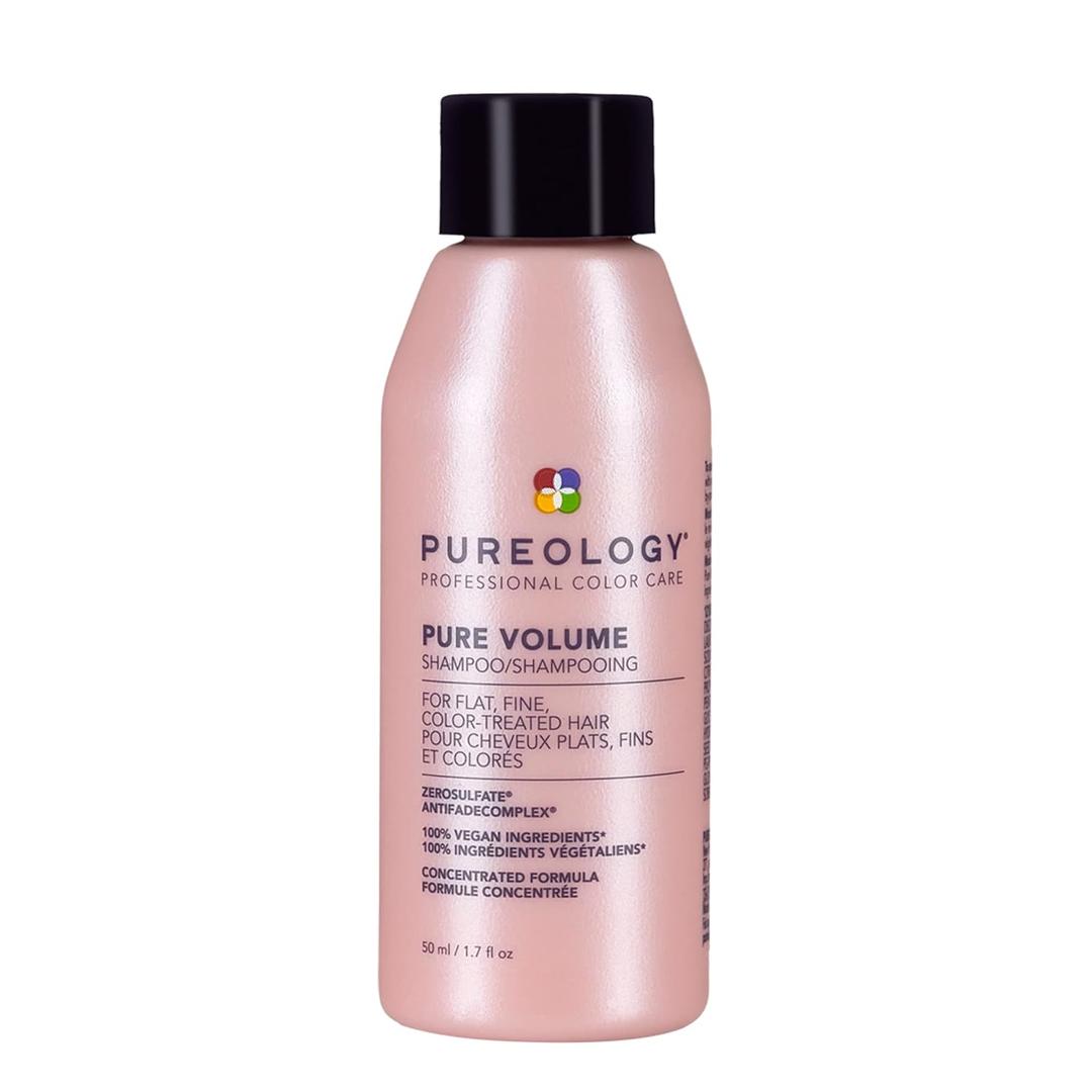 Pureology Pure Volume Shampoo - Enhances Volume and Movement, Lightweight Shampoo for Fine, Flat, Color Treated Hair, Sulfate-Free & Vegan, 50ML