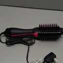 Hair Dryer Brush Blow Dryer in One, Upgraded 4 in 1 Hair Dryer and Styler Volumizer with Negative Ion Anti-frizz Ceramic Titanium Barrel Hot Air Hair Straightener Brush