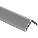 TRUHUI Colorful Rubber Wall Corner Guard Edge Protector,Anti-Collision Strip, Self-Adhesive Wall Guards, Safety Edge & Corner Guards, Length 3.28 ft,Grey