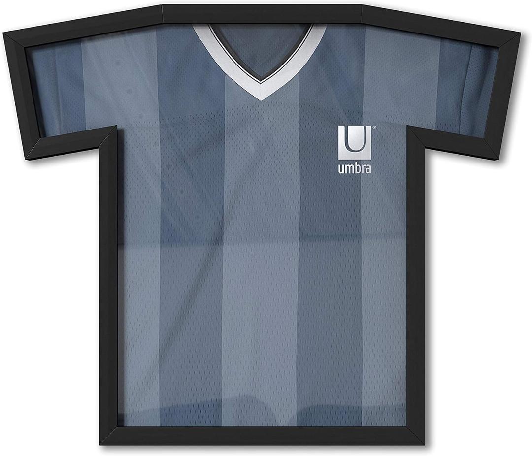 Umbra T-Frame, Unique T-Shirt Display Case to Showcase Adult Sized T-Shirts, Black, Medium