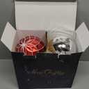 5.9 Inch Extra Large Christmas Ornaments Tree Decorations Set, 4ct Red Green White Shatterproof Jumbo Christmas Hanging Ball Ornaments Bulk, Traditional Xmas Holiday Party Decor