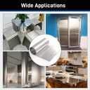 430 Stainless Steel Sheet Metal 96 x 24 Inches 24GA Metal Sheet Panel #4 Brushed Finish with Protective Film for Wall, Food Truck, Restaurant, Kitchen, Floor, Trailer, Garage, Crafting