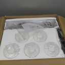 DIKAIDA 5-Light Black and Gold Bathroom Vanity Light, 30" Modern Vanity Lighting Fixture, Bathroom Light Fixtures, Wall Sconces with Clear Glass Shade, Black Bathroom Wall Light Over Mirror