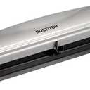 Bostitch Office Premium 3 Hole Punch, 12 Sheet Capacity, Metal, Rubber Base, Easy-Clean Tray, Silver