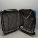 Amazon Basics 21" Hardside Carry-On Luggage, Hardshell Suitcase With Wheels, Expandable For Up to 25% More Space, With Scratch-Resistant Surface, Four Multi-directional Wheels, Light Blue