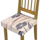 CoSofSLIP Chair Seat Covers Dining Room Set of 6,Soft Printed Patterned