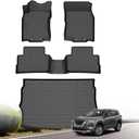 Floor Mats & Cargo Liner for Nissan Rogue Sport 2017-2022 (Only Fit Cargo Mat in Upper Position) All-Weather TPE Waterproof Full Coverage for Rogue Custom Fit Car Liners