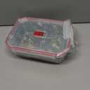 Pyrex Freshlock Glass Food Storage Container, Airtight & Leakproof Plastic Locking Lids, Freezer Dishwasher Microwave Safe, 8 Cup