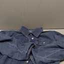 LONGYIDA Women's Cropped Denim Jacket | Distressed Button-Down Jean Jacket | Long Sleeve Ripped & Frayed Blue Coat (XX-Large, 2#Dark Blue)
