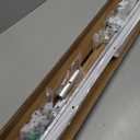 ChadMade Ceiling/Wall Mount Curtain Track Rod Set with Hooks, 6ft - 9ft Adjustable Length Window Rod Track Curtain Rail System For Living Room Bedroom, Work with Grommet and Pinch Pleated Curtain (6-9ft (72-108in), White)