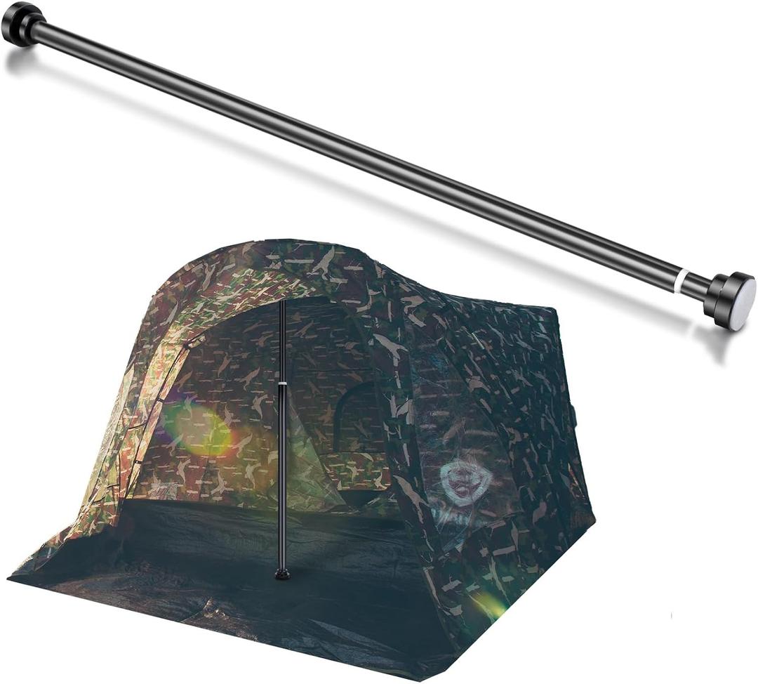 86.6" Hunting Blind Support Pole Adjustable Center Support, Black