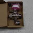 Brass Shower Arm Diverter Valve for Handheld Shower Head and Fixed Spray Head G1/2 3 Way Universal Bathroom System Component Replacement Part, Polished Chrome